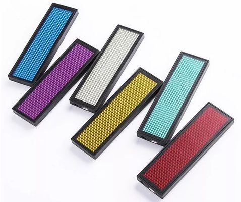 สีเดียว สดใส แท็กชื่อ Led Display With Bluetooth Control 12x48 พิกเซล