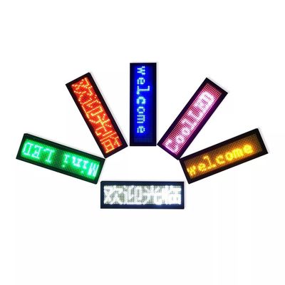 5V 0.5A LED Name Badge Display พร้อม Bluetooth การควบคุม 7-10 ชั่วโมง