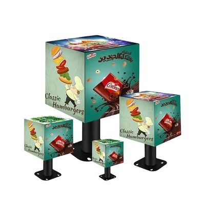 ขนาดปรับแต่งได้ P2.5 ด้านใน Cube LED Display Screen สําหรับการโฆษณาในร้านค้า