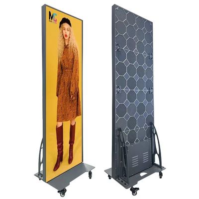1000cd Ultra Slim Smart Led Poster Display อัตราการอัพสดสูง พร้อมตู้เบา